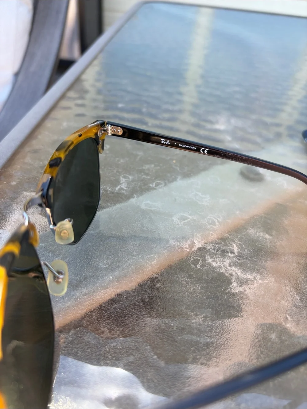 Ray-Ban Clubmaster Sunglasses - Black/Tortoise - Picture 3 of 6